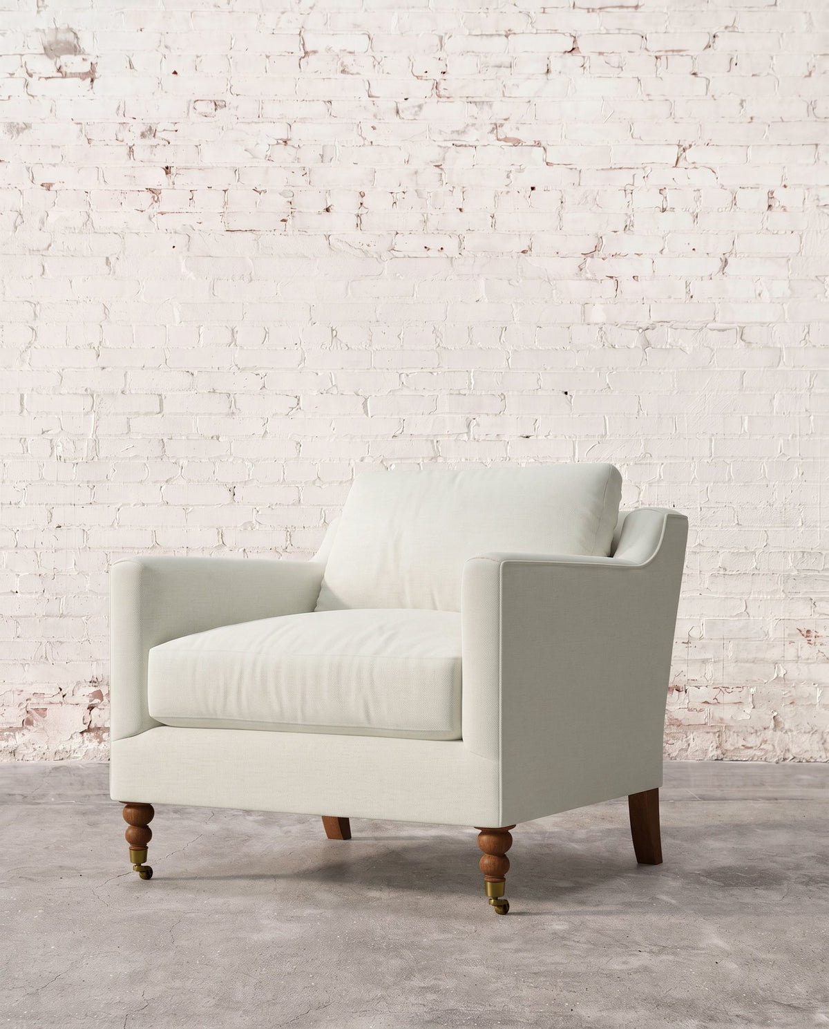 Francis Chair with Brass Casters