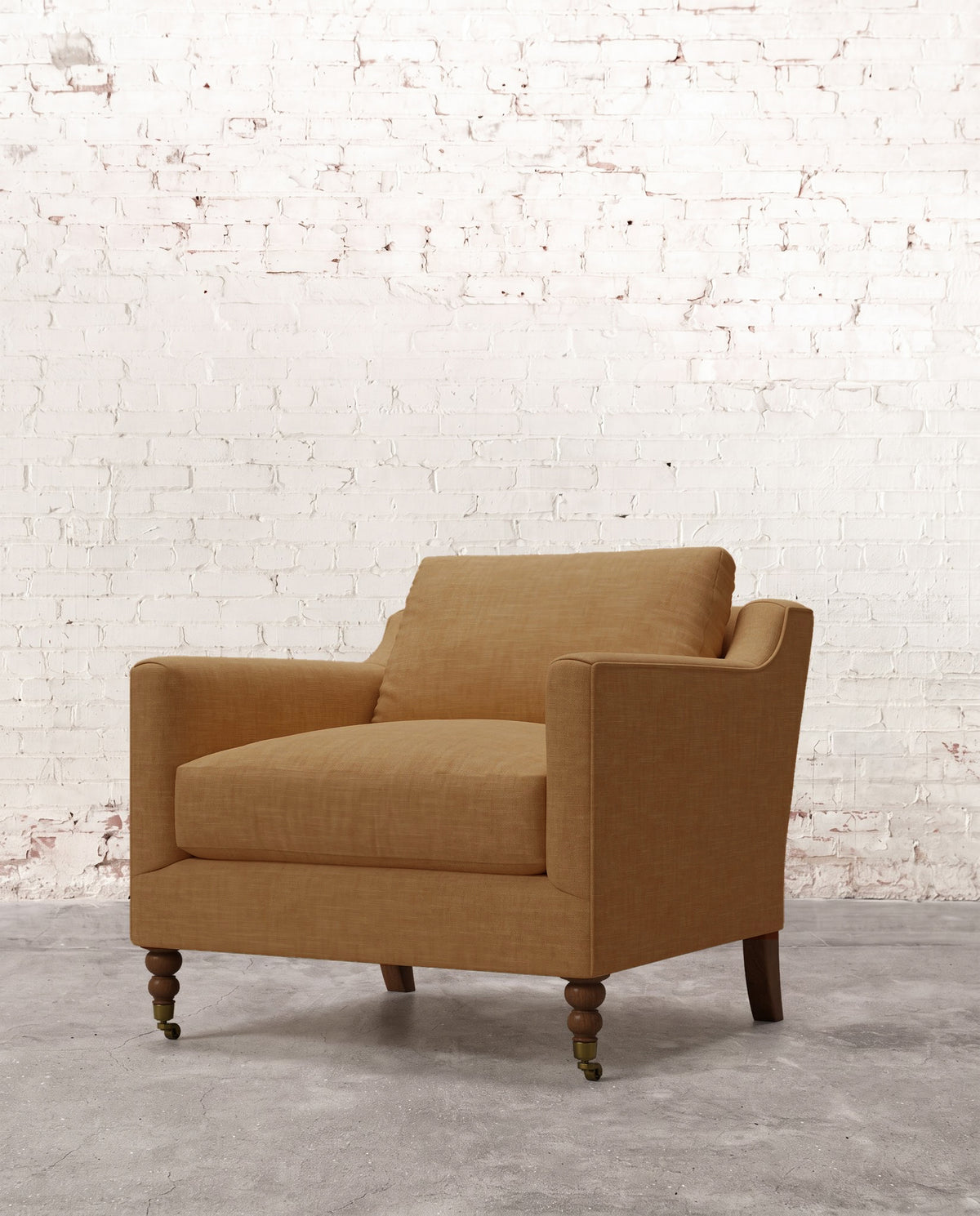 Francis Chair with Brass Casters