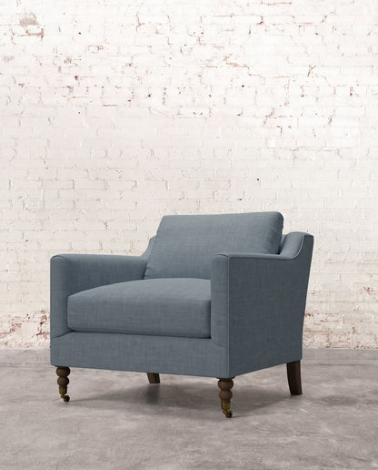 Francis Chair with Brass Casters
