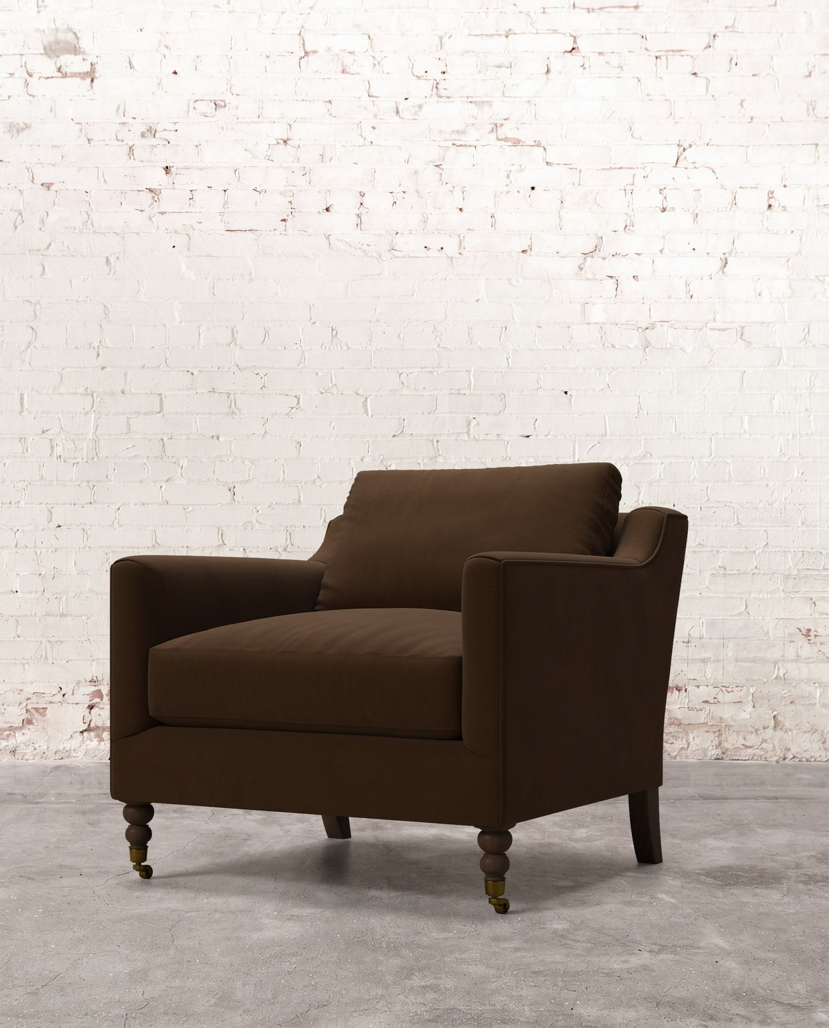 Francis Chair with Brass Casters