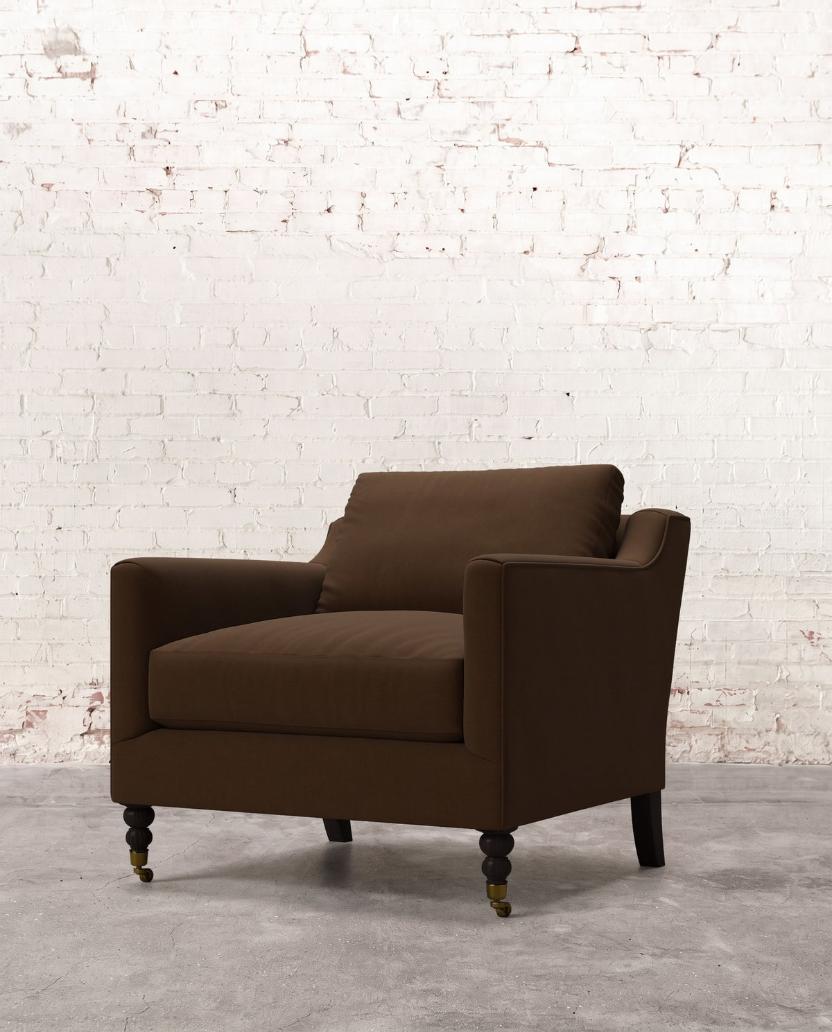Francis Chair with Brass Casters
