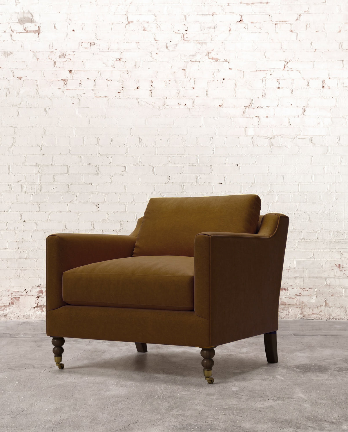 Francis Chair with Brass Casters