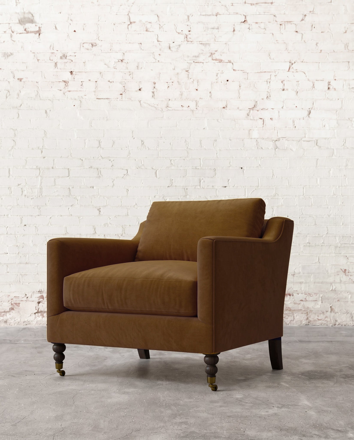 Francis Chair with Brass Casters
