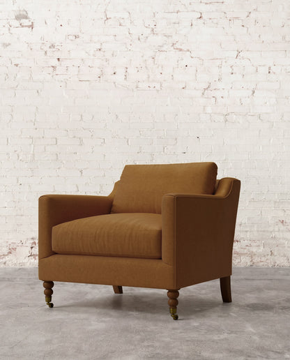 Francis Chair with Brass Casters