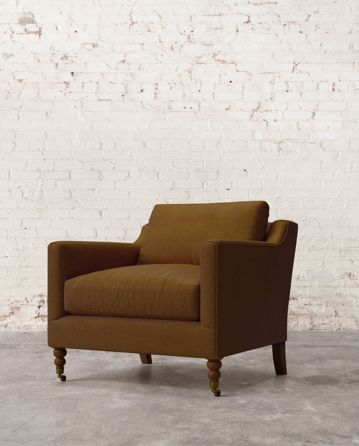 Francis Chair with Brass Casters