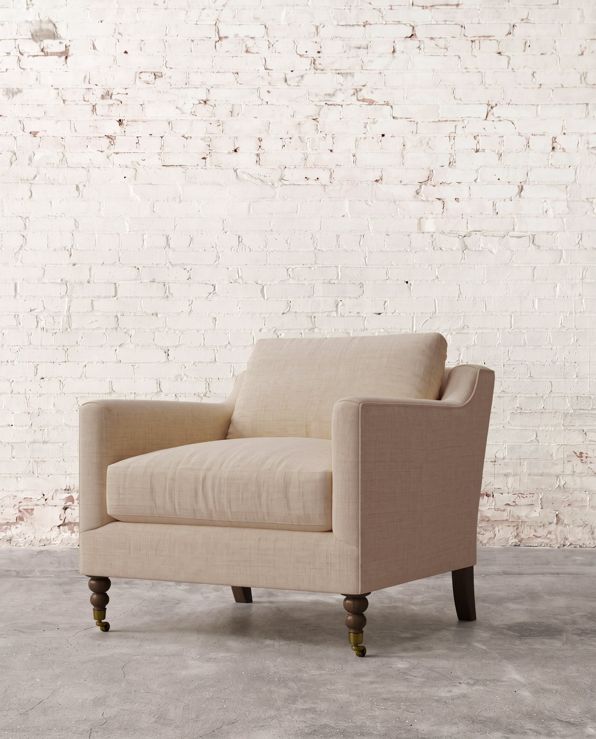Francis Chair with Brass Casters