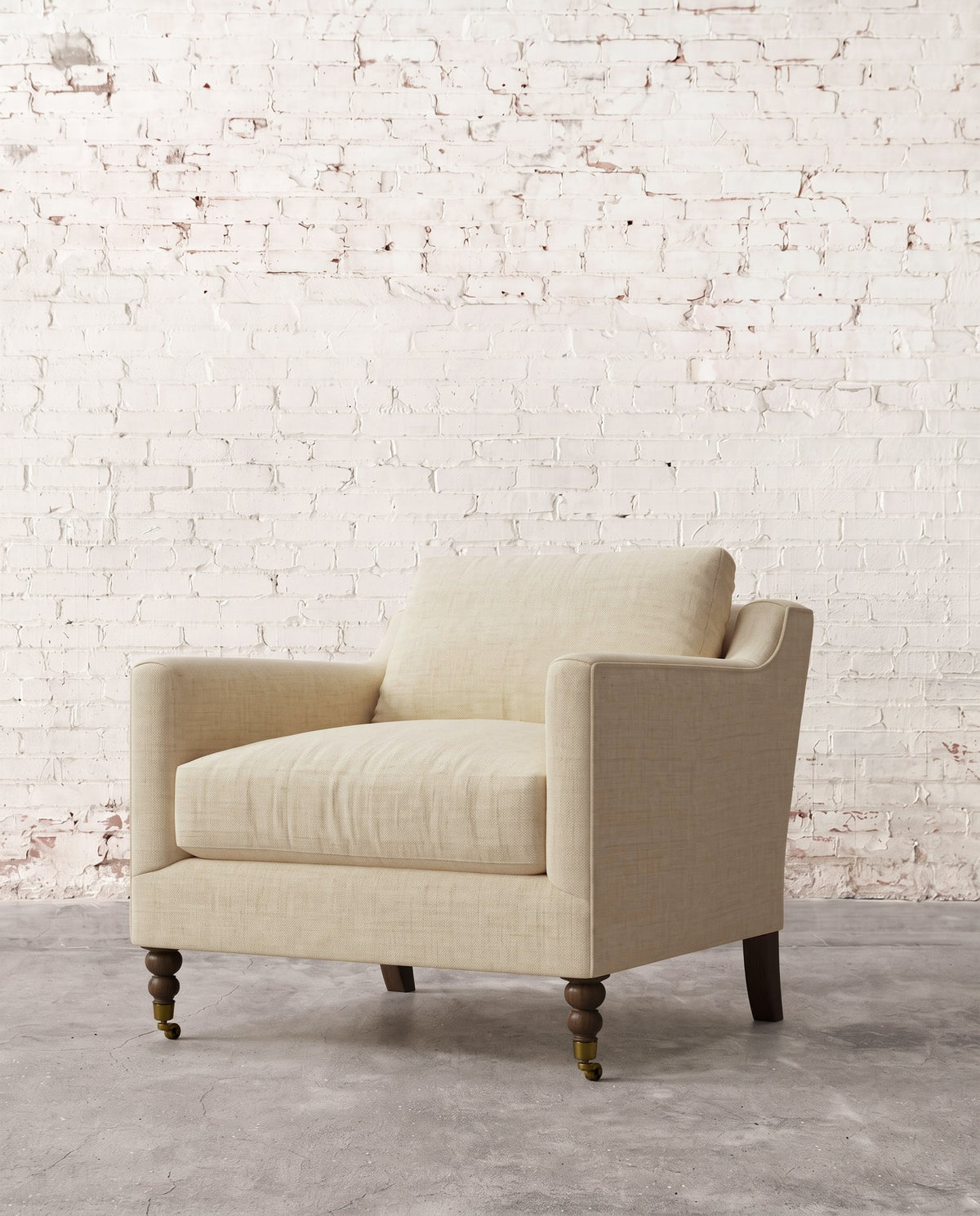 Francis Chair with Brass Casters