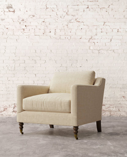 Francis Chair with Brass Casters