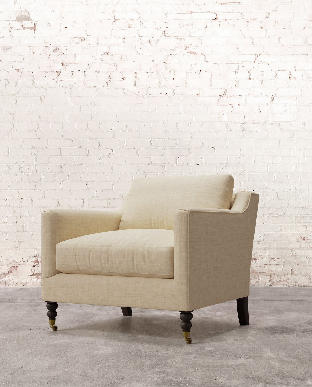 Francis Chair with Brass Casters