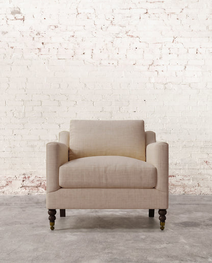 Francis Chair with Brass Casters