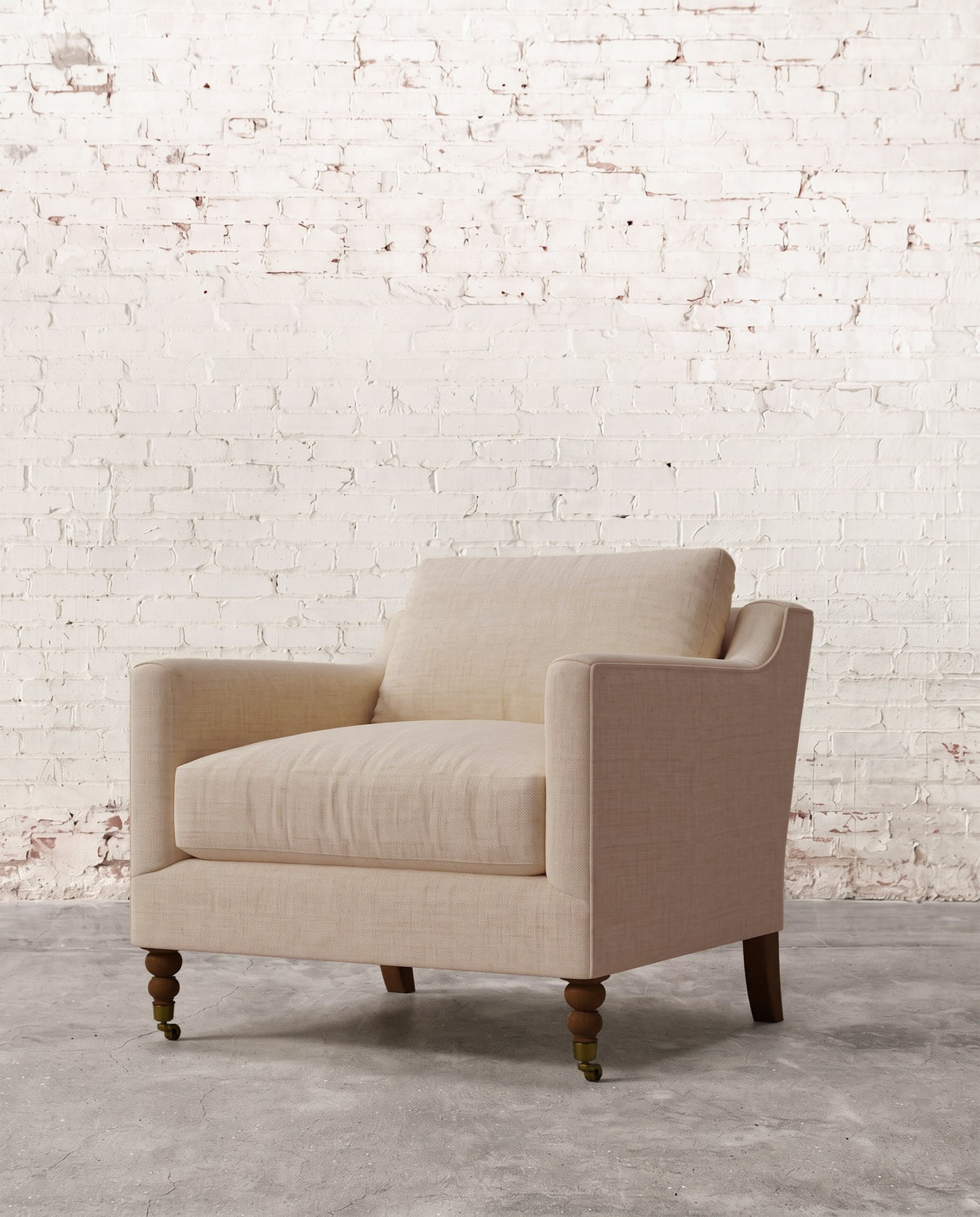 Francis Chair with Brass Casters