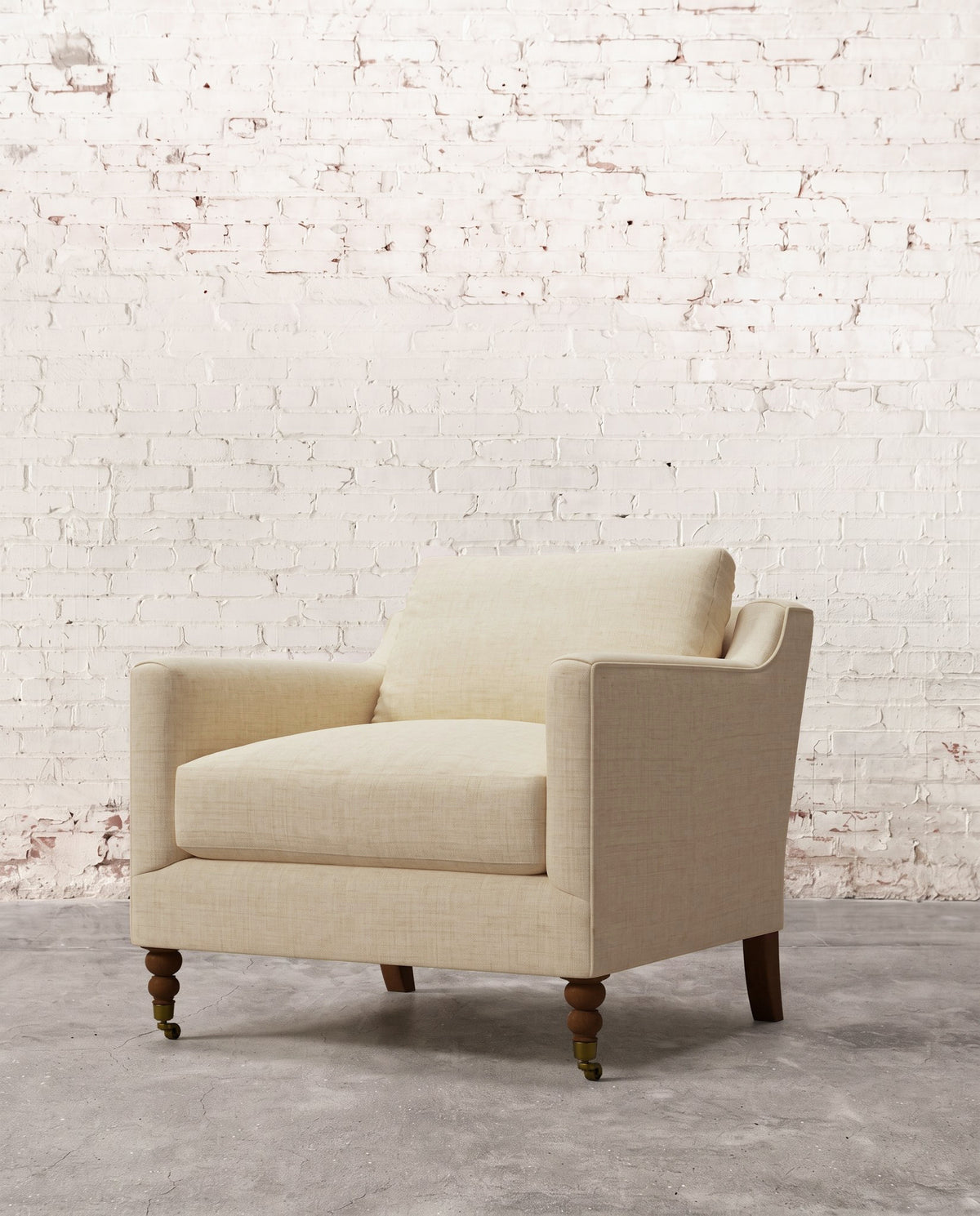 Francis Chair with Brass Casters