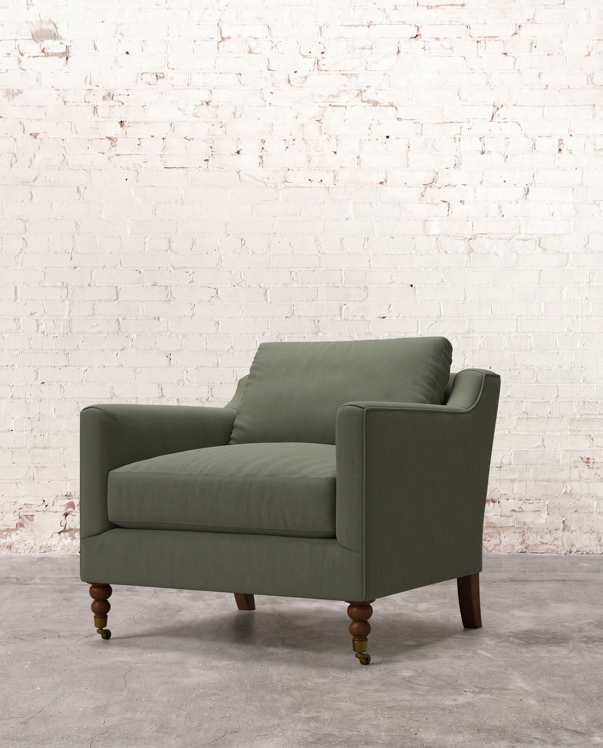 Francis Chair with Brass Casters