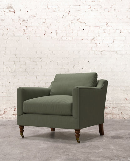 Francis Chair with Brass Casters