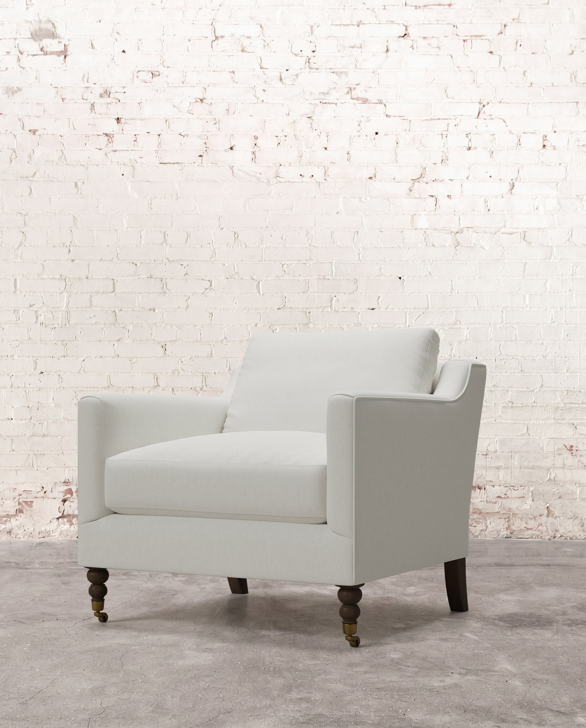 Francis Chair with Brass Casters