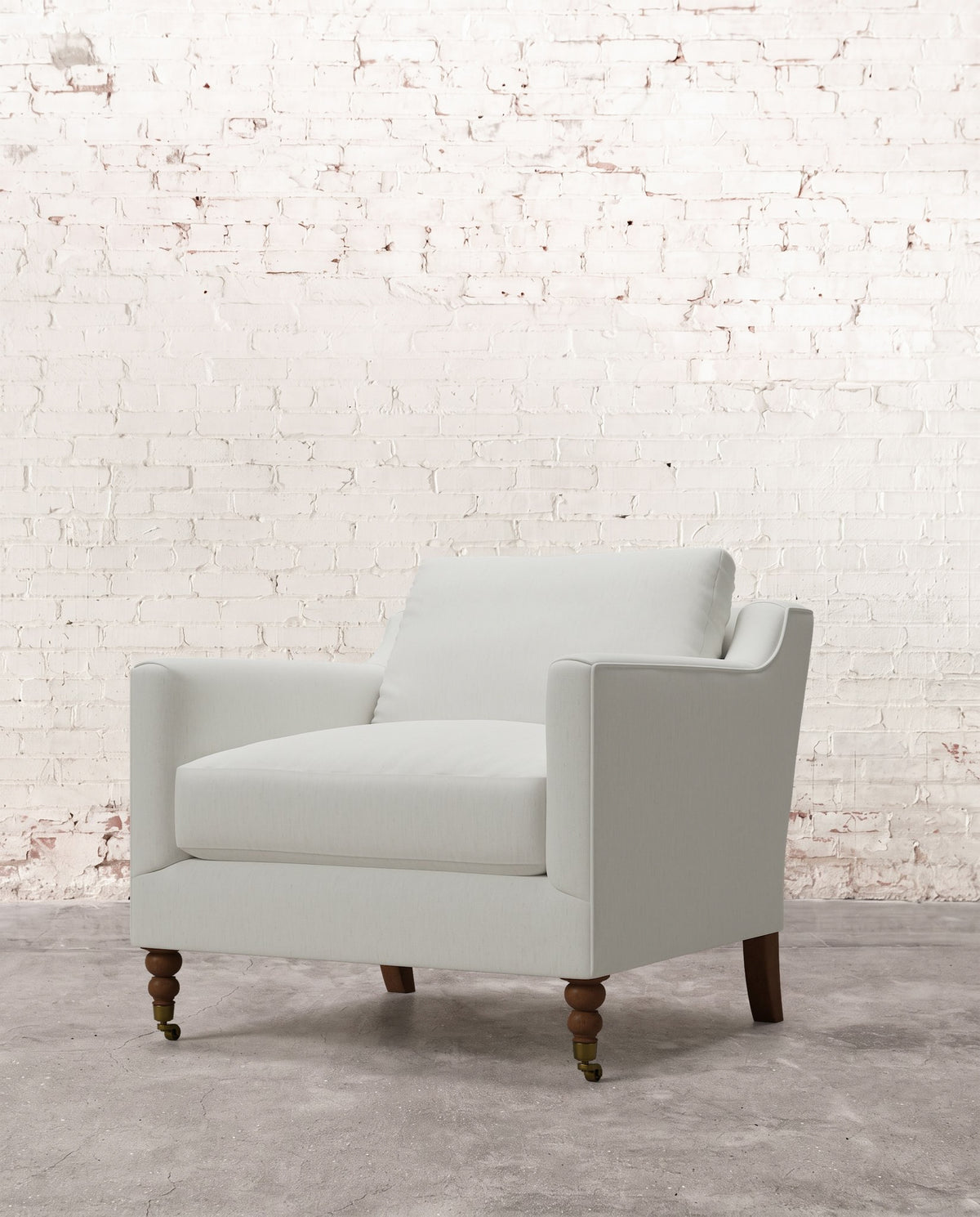 Francis Chair with Brass Casters