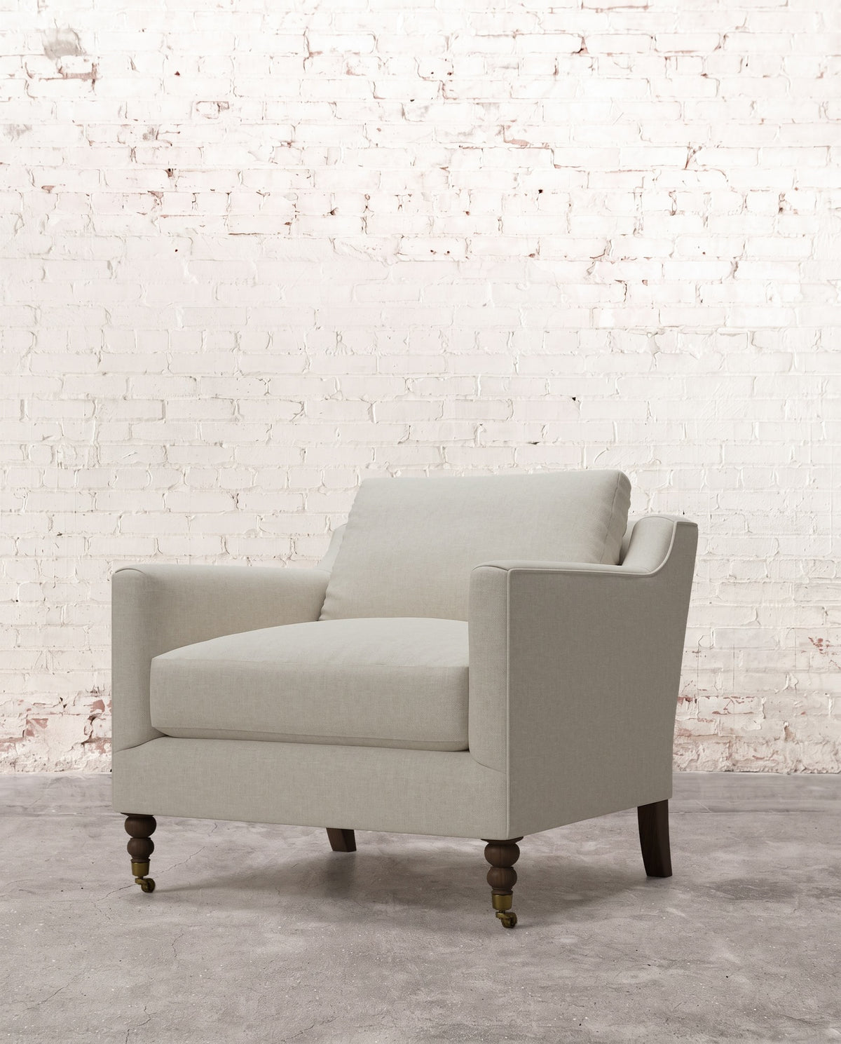 Francis Chair with Brass Casters