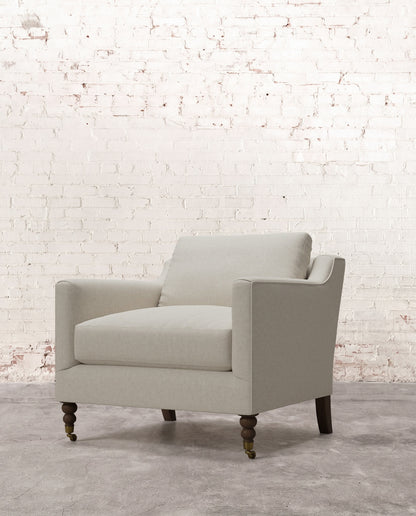 Francis Chair with Brass Casters