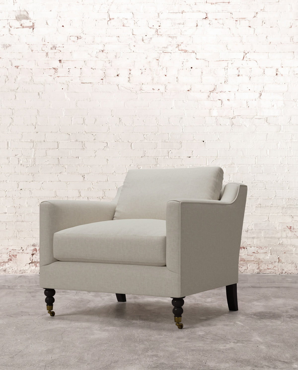 Francis Chair with Brass Casters