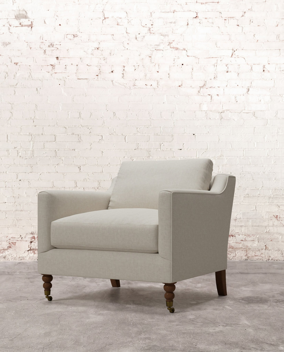 Francis Chair with Brass Casters