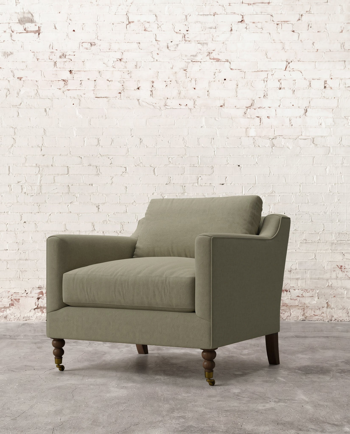 Francis Chair with Brass Casters