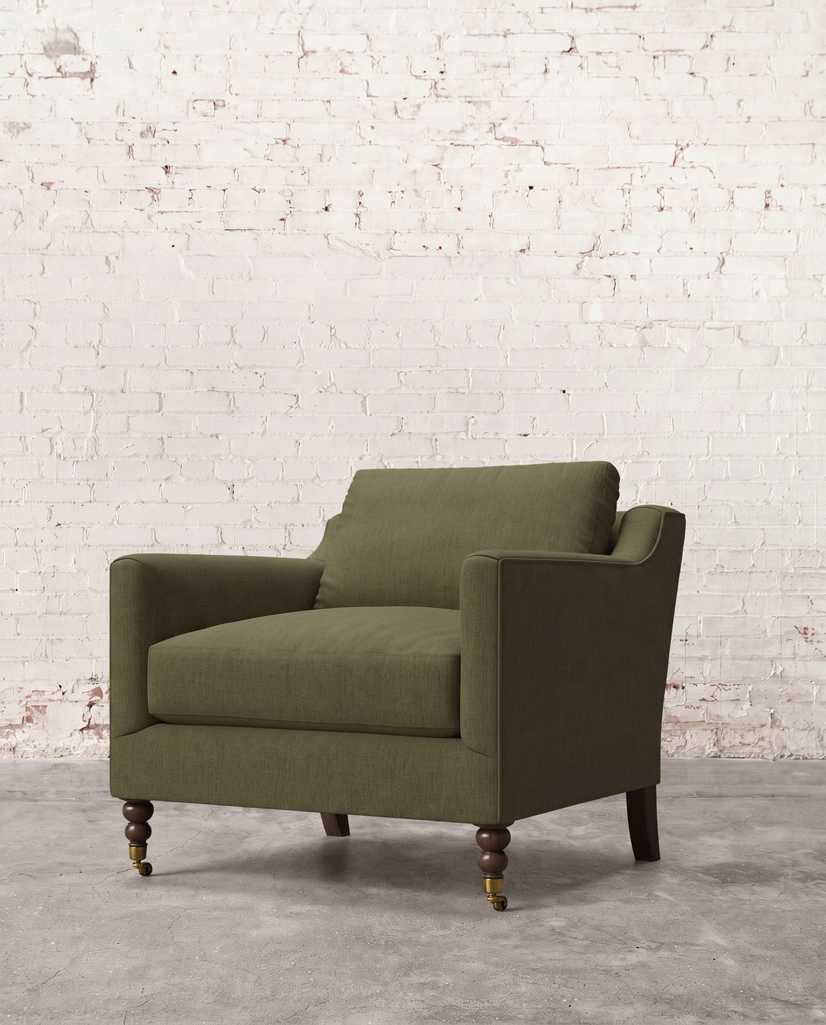 Francis Chair with Brass Casters