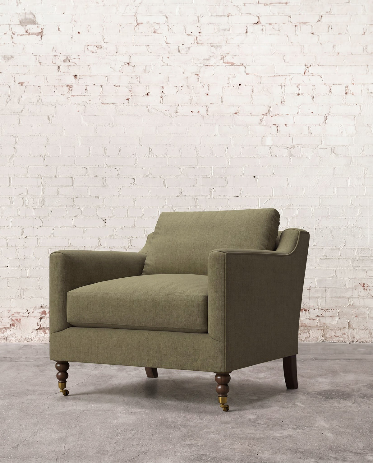 Francis Chair with Brass Casters