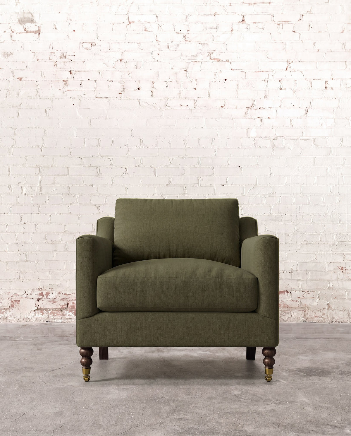 Francis Chair with Brass Casters
