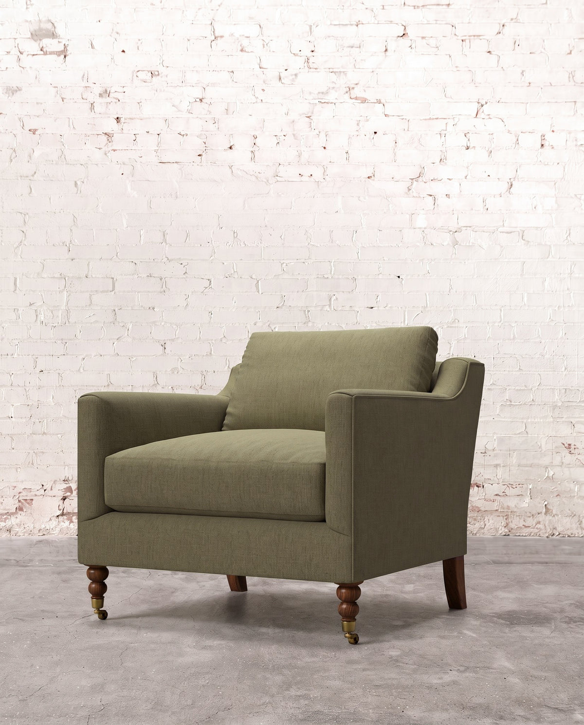 Francis Chair with Brass Casters