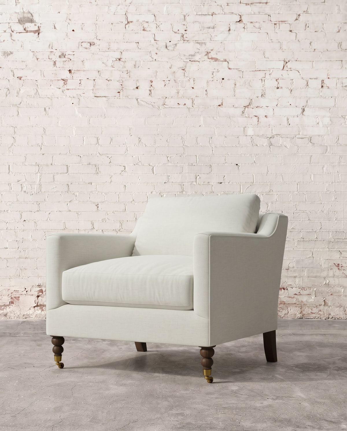 Francis Chair with Brass Casters