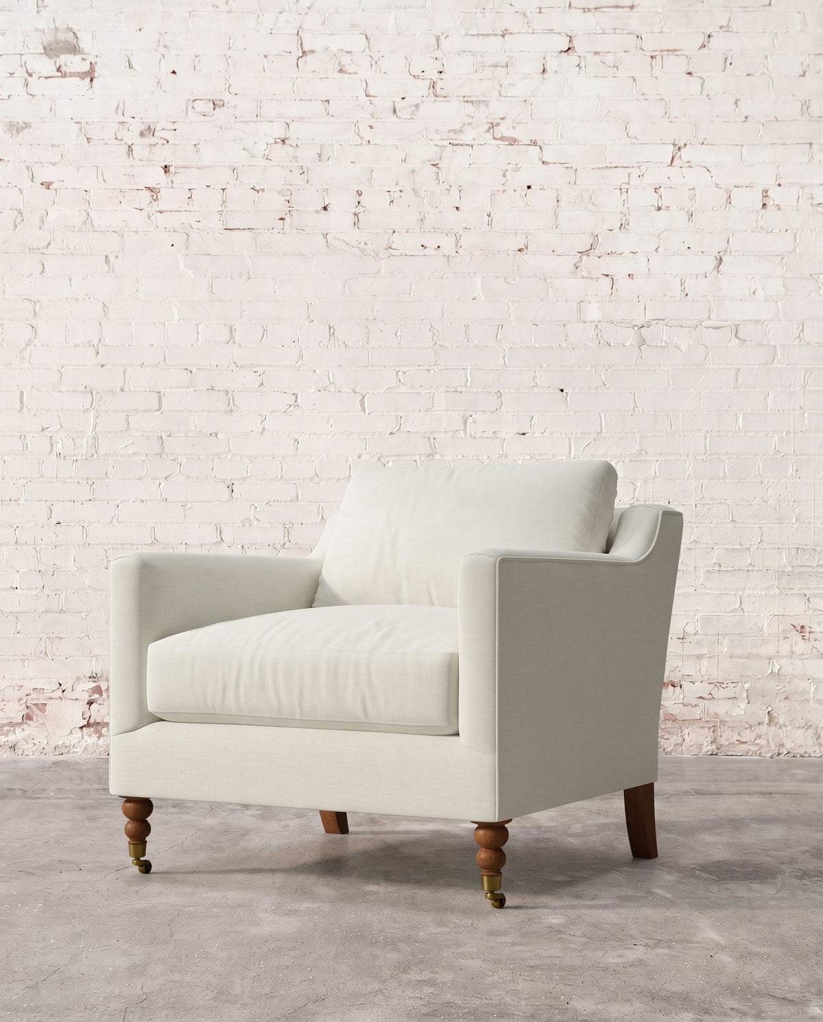 Francis Chair with Brass Casters