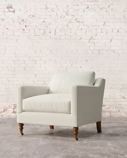 Francis Chair with Brass Casters