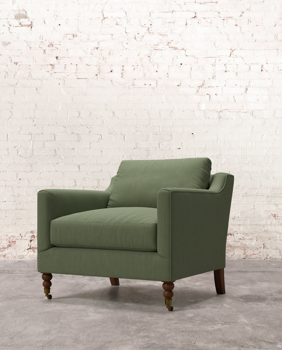 Francis Chair with Brass Casters