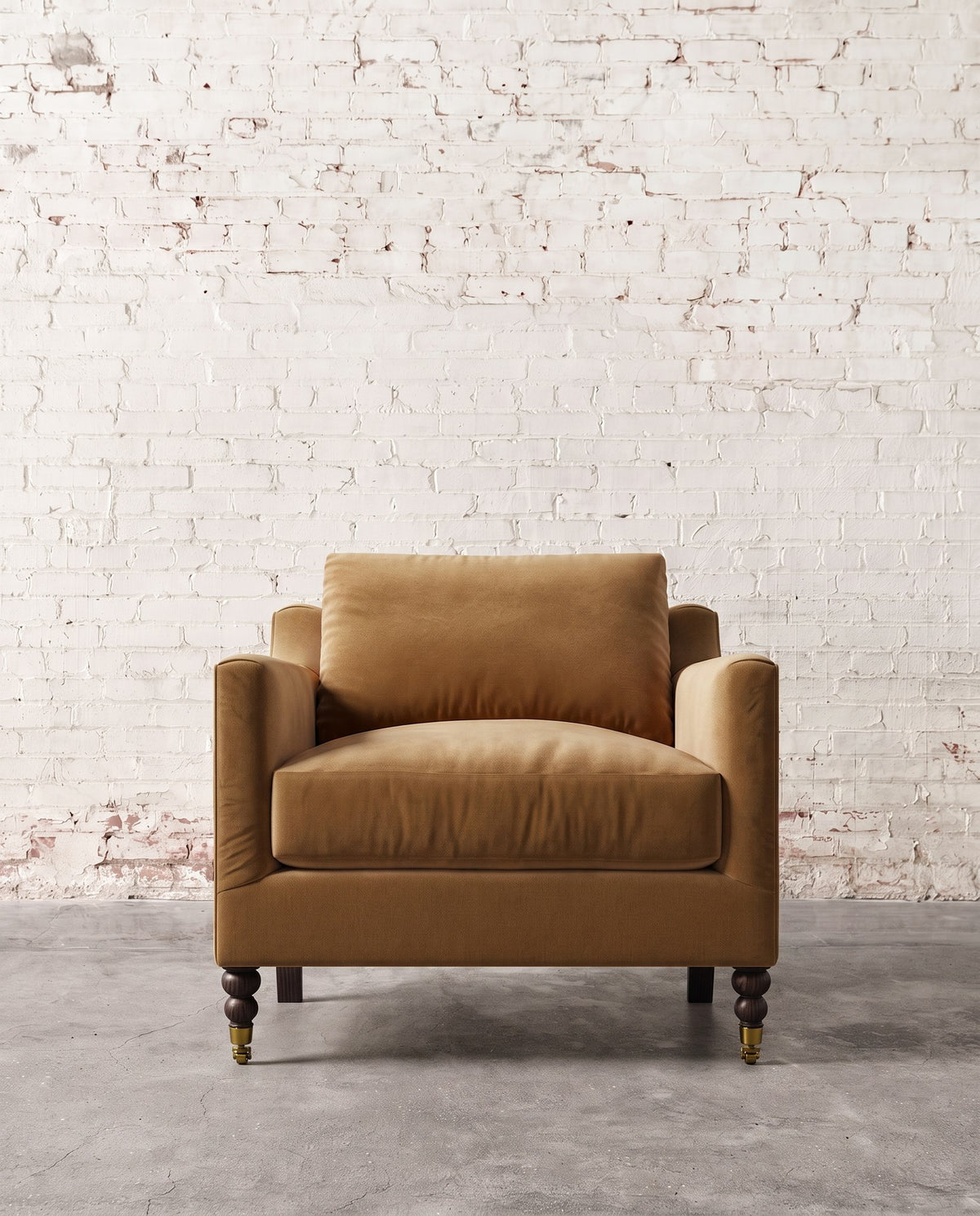 Francis Chair with Brass Casters