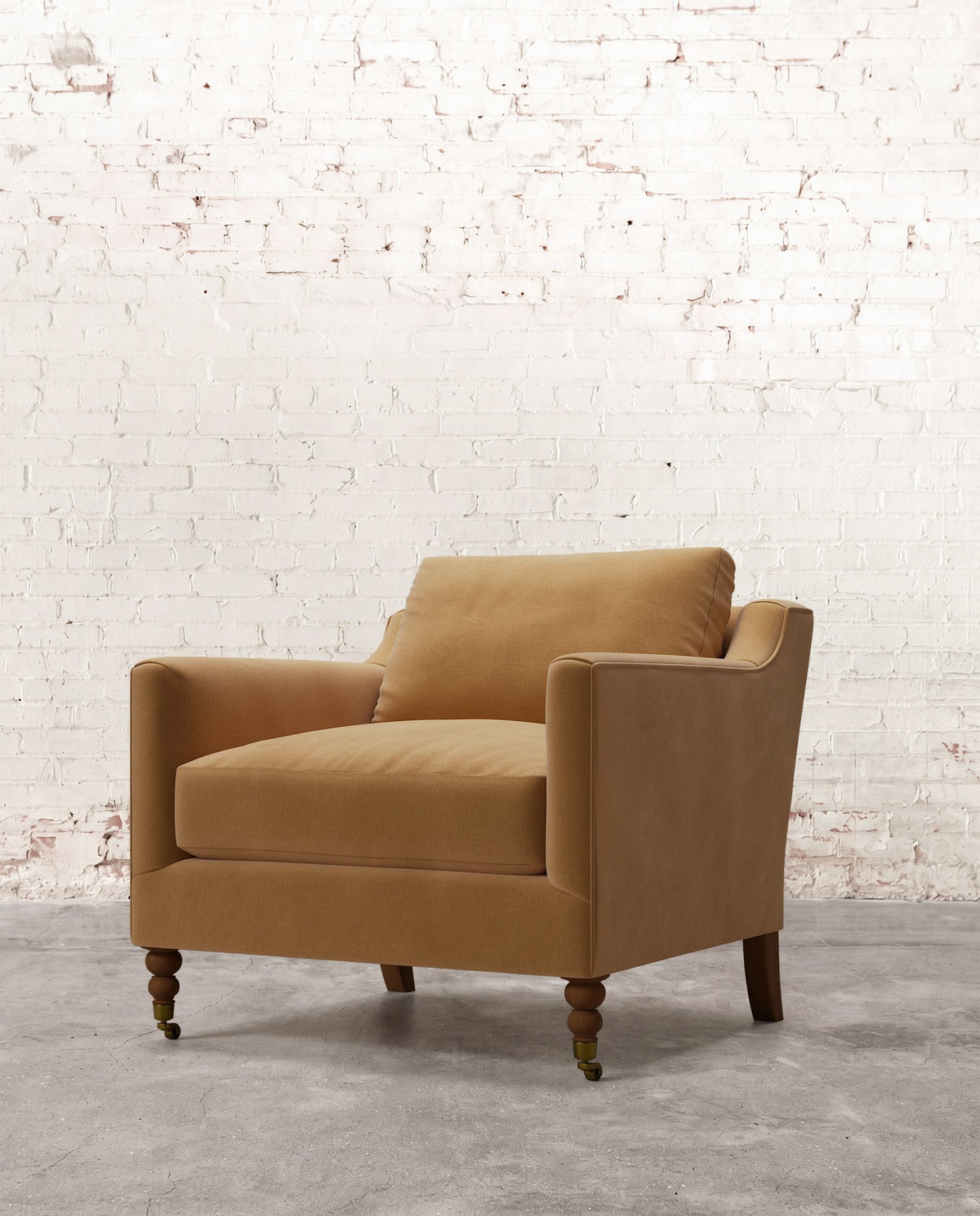 Francis Chair with Brass Casters