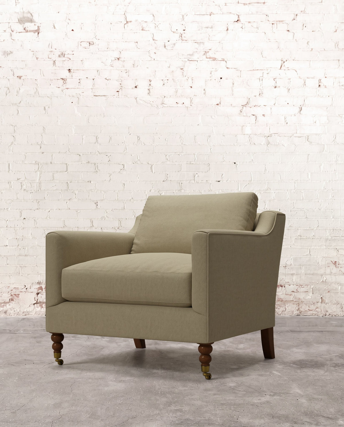 Francis Chair with Brass Casters