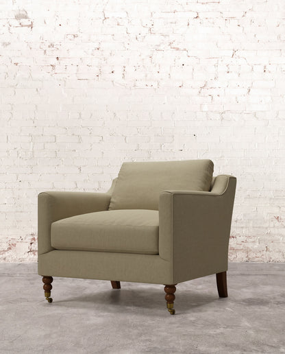 Francis Chair with Brass Casters