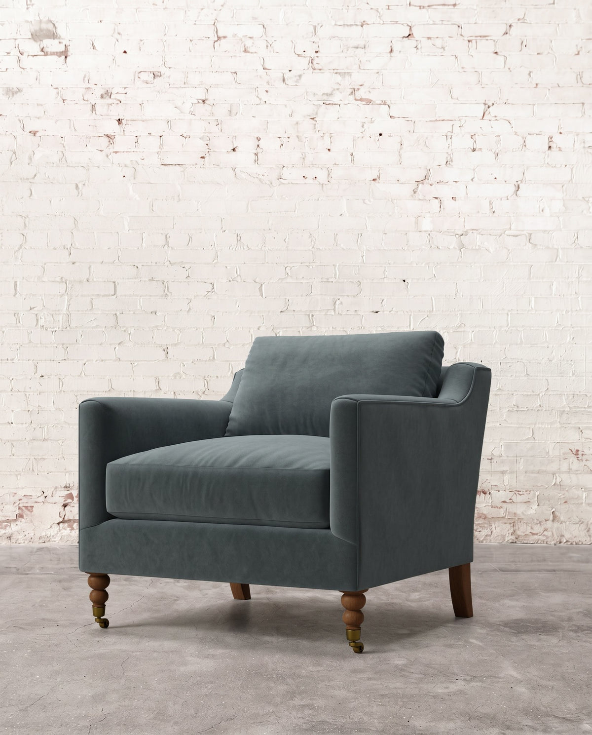 Francis Chair with Brass Casters