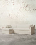 Francis Left Facing Slipcovered Sectional