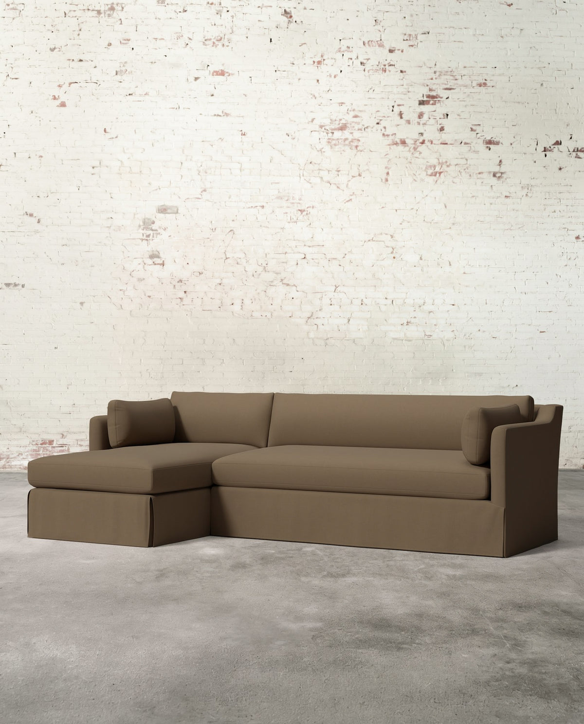 Francis Left Facing Slipcovered Sectional