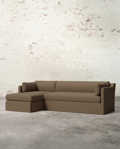 Francis Left Facing Slipcovered Sectional