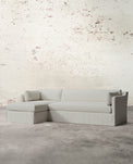 Francis Left Facing Slipcovered Sectional