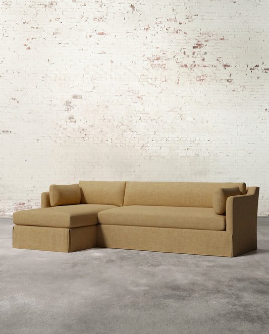 Francis Left Facing Slipcovered Sectional