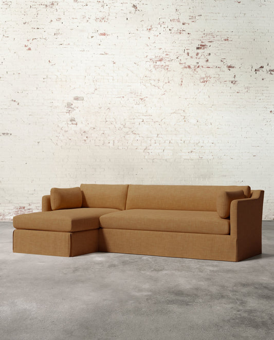 Francis Left Facing Slipcovered Sectional