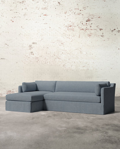 Francis Left Facing Slipcovered Sectional