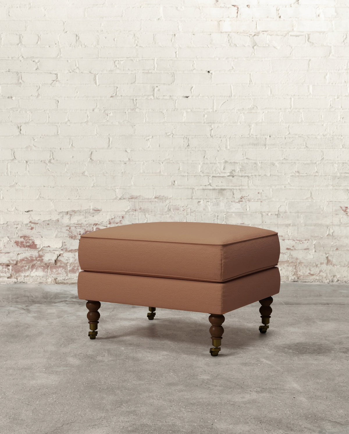 Francis Ottoman with Brass Casters