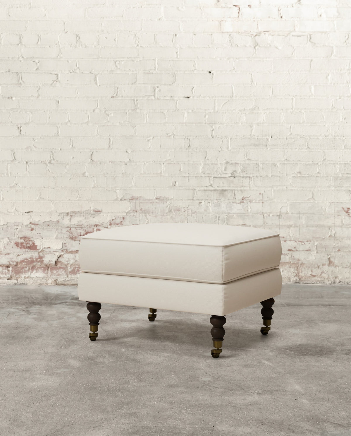 Francis Ottoman with Brass Casters