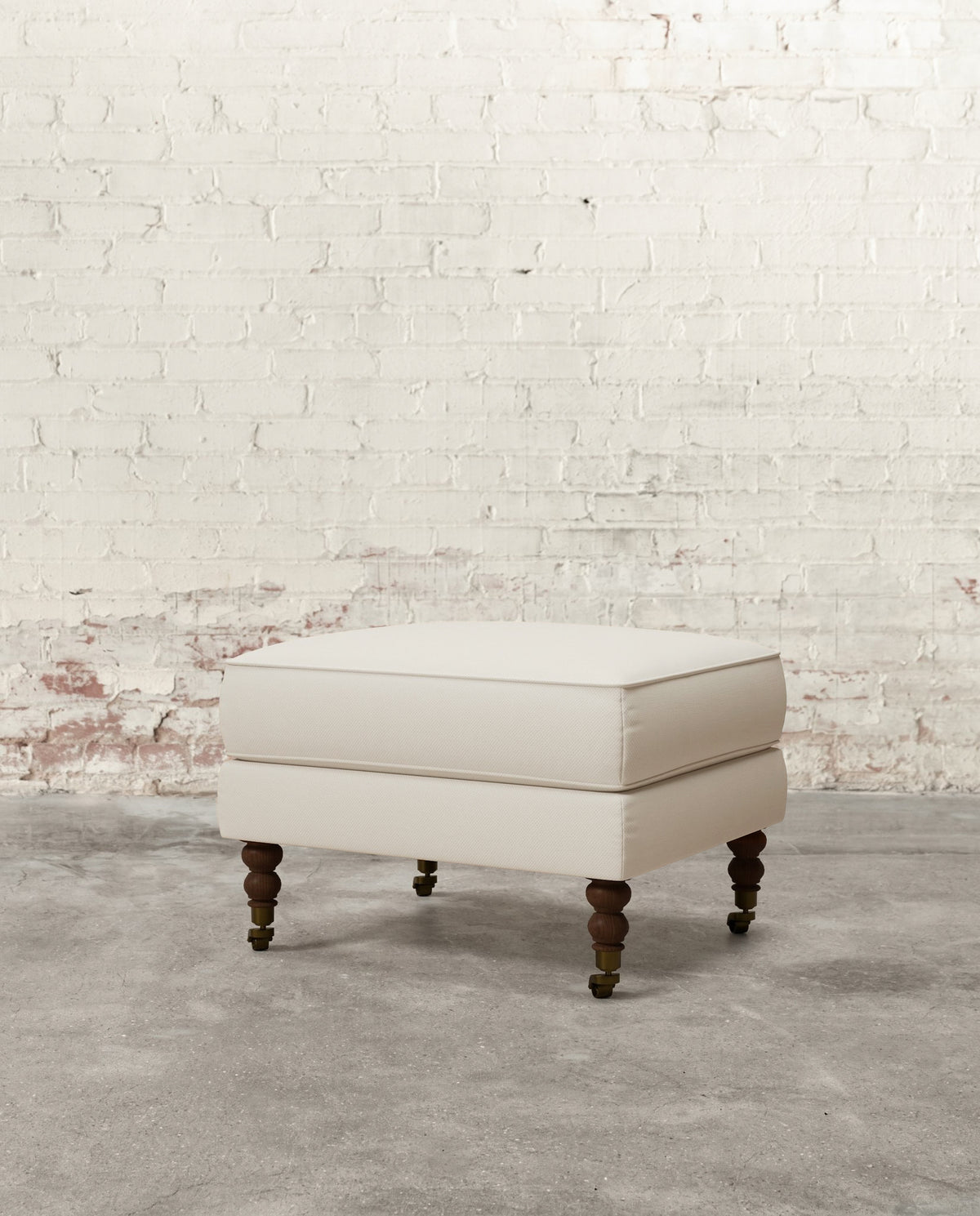 Francis Ottoman with Brass Casters