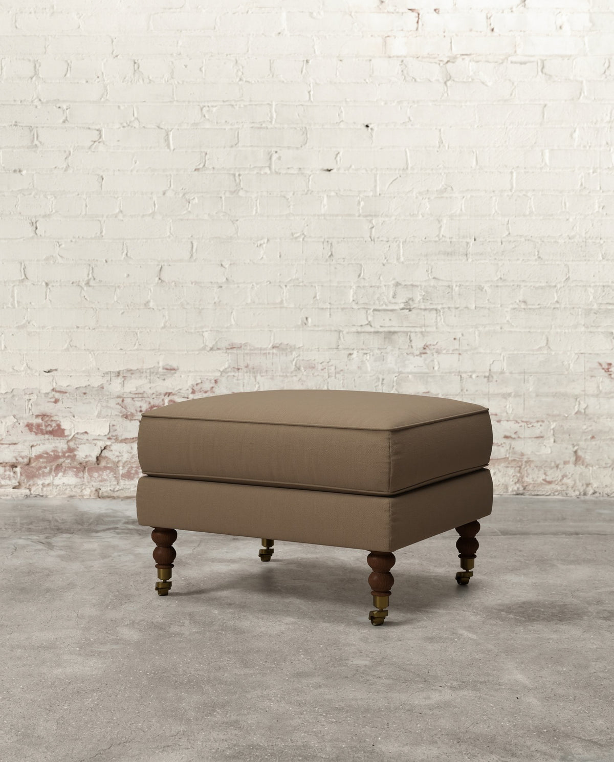 Francis Ottoman with Brass Casters