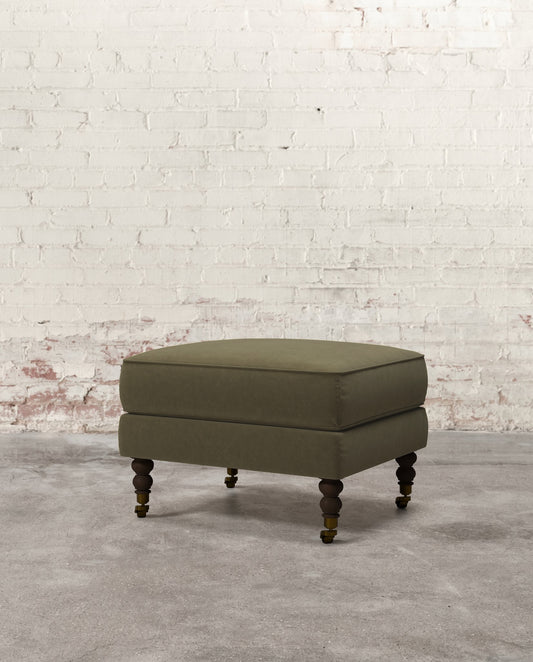 Francis Ottoman with Brass Casters
